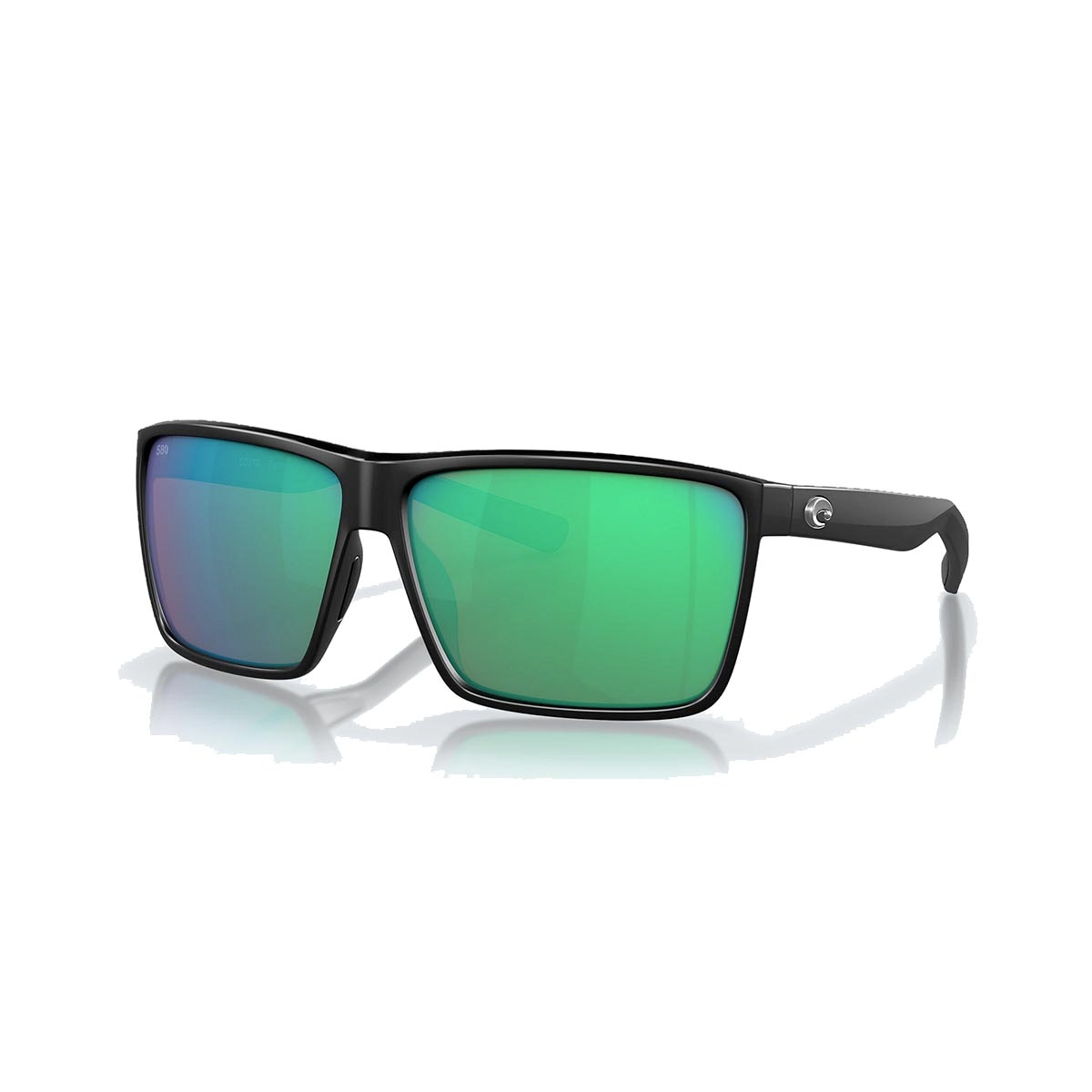 Costa Rincon Sunglasses Polarized in Matte Black with Green Mirror 580G